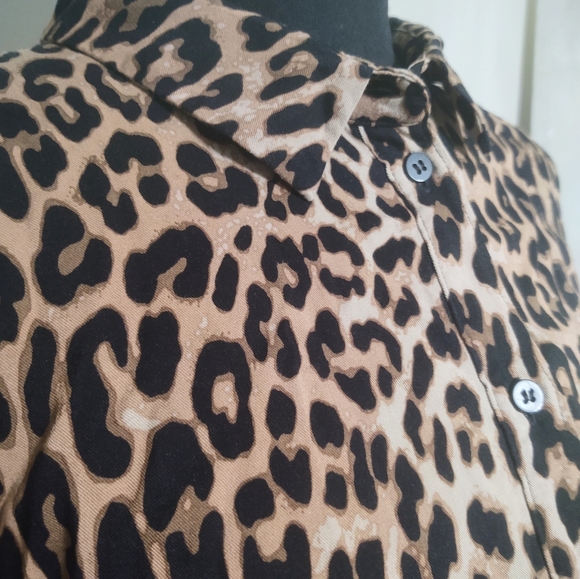 Cheetah button down dress - Picture 2 of 5